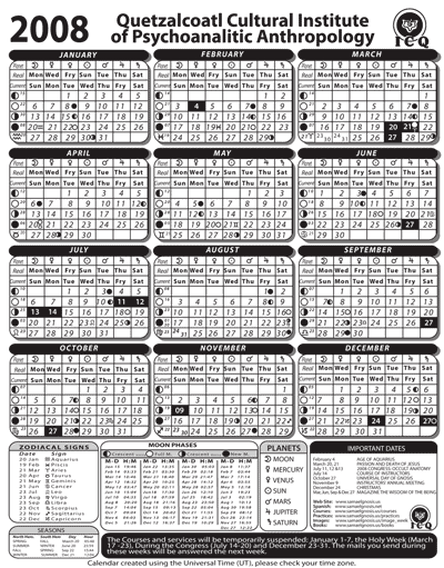 ICQ Gnostic Calendar 2008
